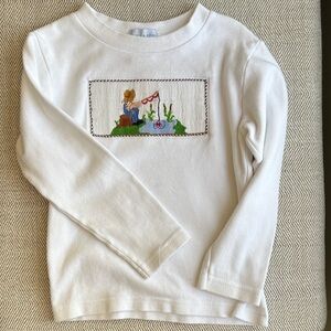 Vive La Fete T-Shirt with Fisherman Smocking